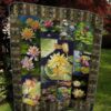 Water Lily P110412 Quilt Blanket  Quilt